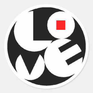 Kärlek Runt Klistermärke