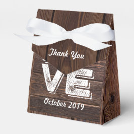 Kärlek Rustic Woodland Photo Heart Ram Monogram Presentaskar