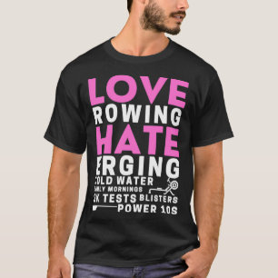 Kärlek Rwing Hate Erging T Shirt