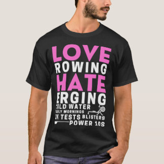 Kärlek Rwing Hate Erging T Shirt