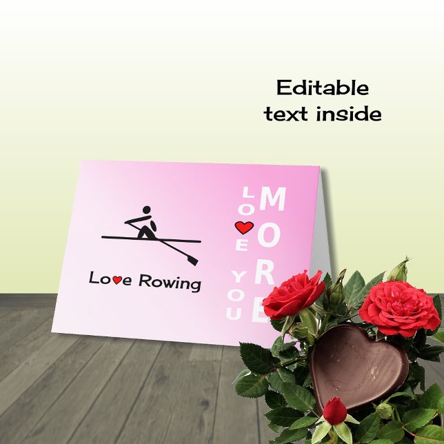 Kärlek Rwing romantic eller Valentines day Helgkort (Skapare uppladdad)