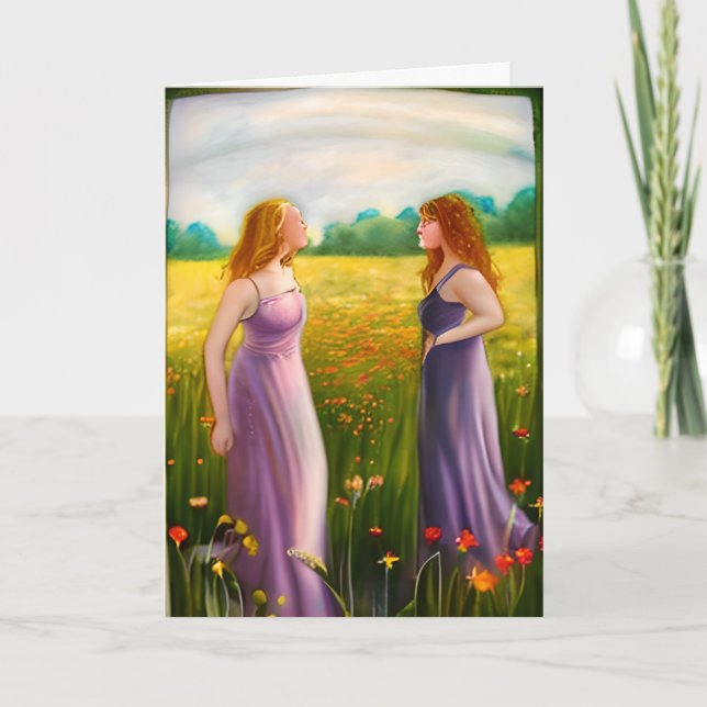 Kärlek så mycket Lesbiskar i Kärlek Kort (Framsida)