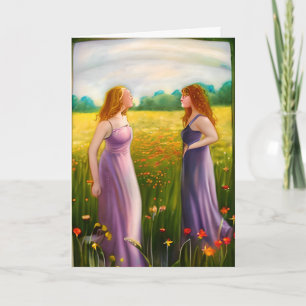 Kärlek så mycket Lesbiskar i Kärlek Kort