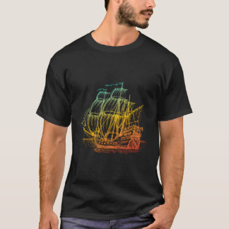 Kärlek Sailing Kärlek Vintage Segelbåt Ocean Gift  T Shirt