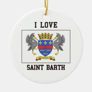 Kärlek Saint Barth Julgransprydnad Keramik
