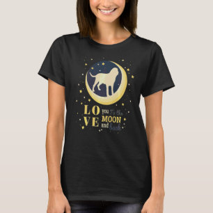 Kärlek Saint Huberts Hund Bloodhound till Måne T Shirt