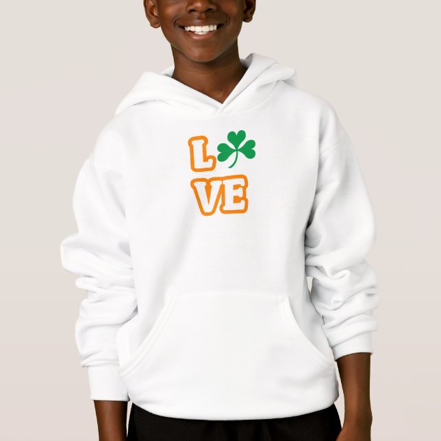 "KÄRLEK" (SAINT PATRICK EDITION) Pullover Hoodie T Shirt (Framsida)
