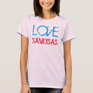 kärlek samosas roliga indianska desi-tshirtar tee