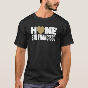 Kärlek San Francisco Red San Francisco Heart Homet T Shirt