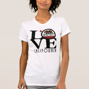 KÄRLEK San Lis Obispo Kalifornien T Shirt