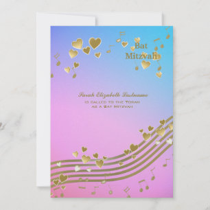 Kärlek Sång Bat mitzvah Inbjudningar