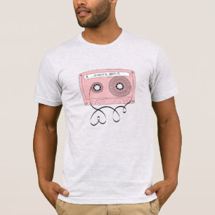 Kärlek Sång för You-Retro Valentines kassettband T Shirt