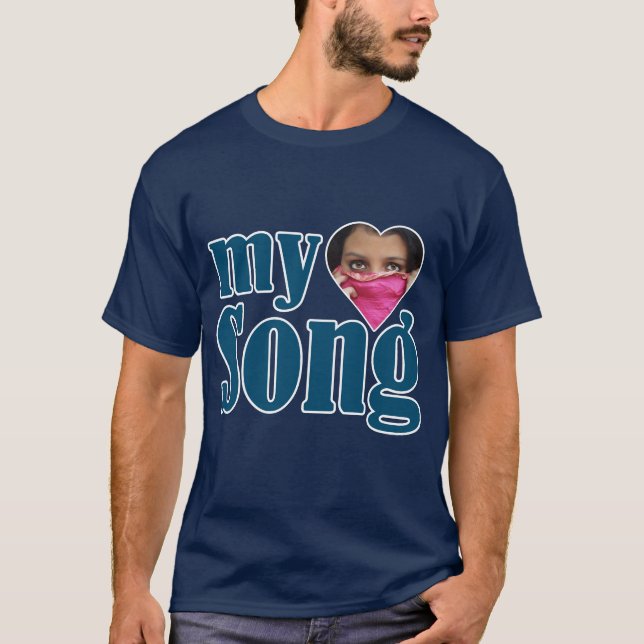 Kärlek sång fotot T-Shirt (Framsida)