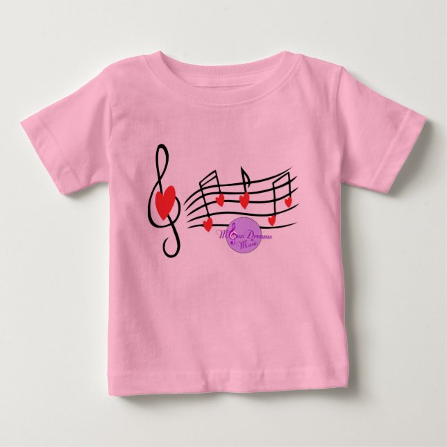 Kärlek Sång Longtärmadena Bella Infant T-Shirt (Framsida)