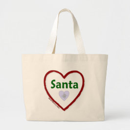 Kärlek Santa Jumbo Tygkasse
