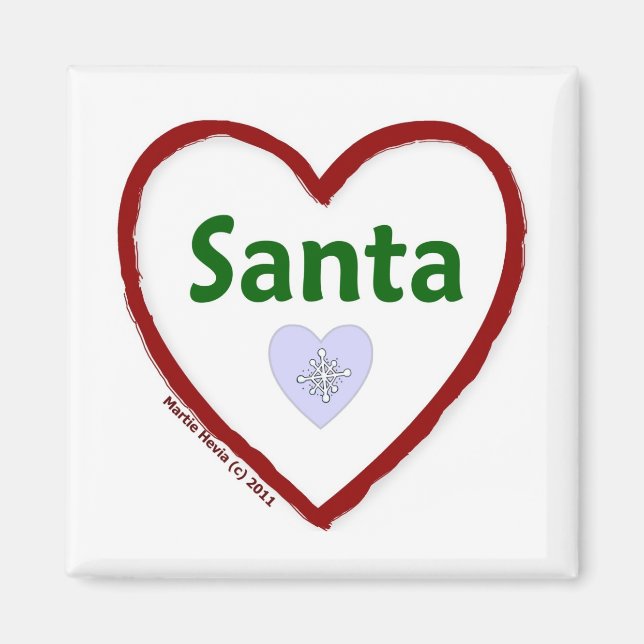 Kärlek Santa Magnet (Framsidan)