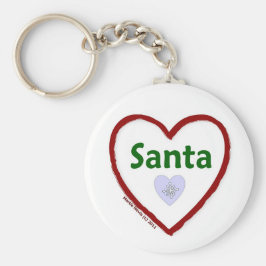 Kärlek Santa Nyckelring