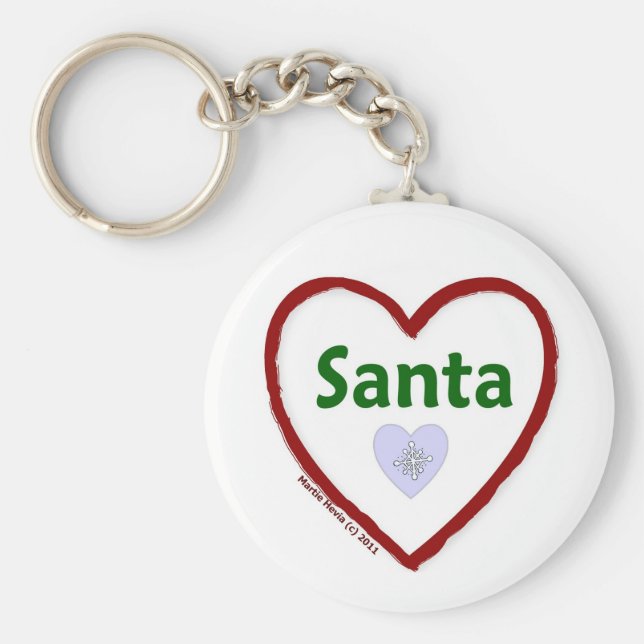 Kärlek Santa Nyckelring (Framsidan)