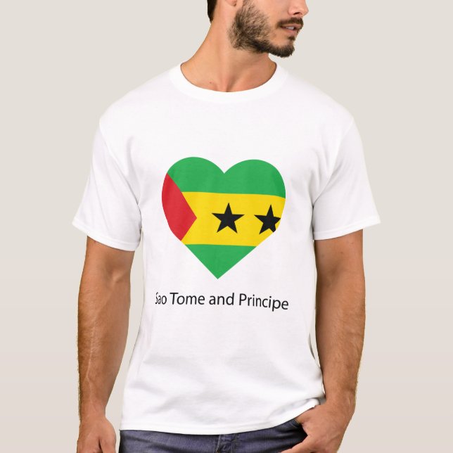 Kärlek Sao Tome och Princeipe T Shirt (Framsida)