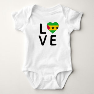 Kärlek - São Tomé och Príncipe Flagga T Shirt