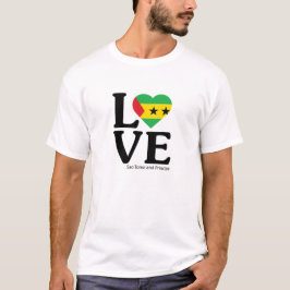 Kärlek Sao Tome och Principe T Shirt