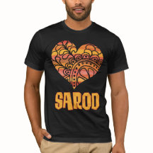 Kärlek Sarod Orange Mandala Heart Indian Music