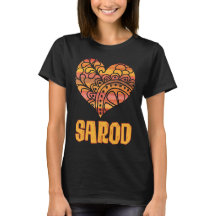 Kärlek Sarod Orange Mandala Heart Indian Music