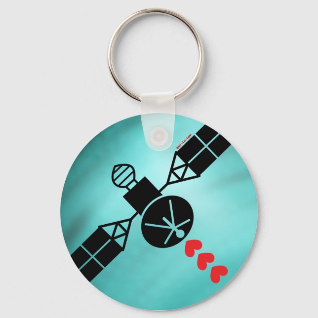 Kärlek Satellite Nyckelring (Framsida)