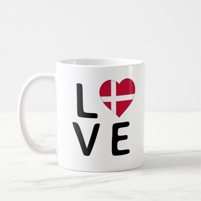 Kärlek - Saudiarabien Flagga Kaffemugg (Vänster)