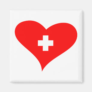 Kärlek Schweiz - schweizisk kylmagnet Magnet