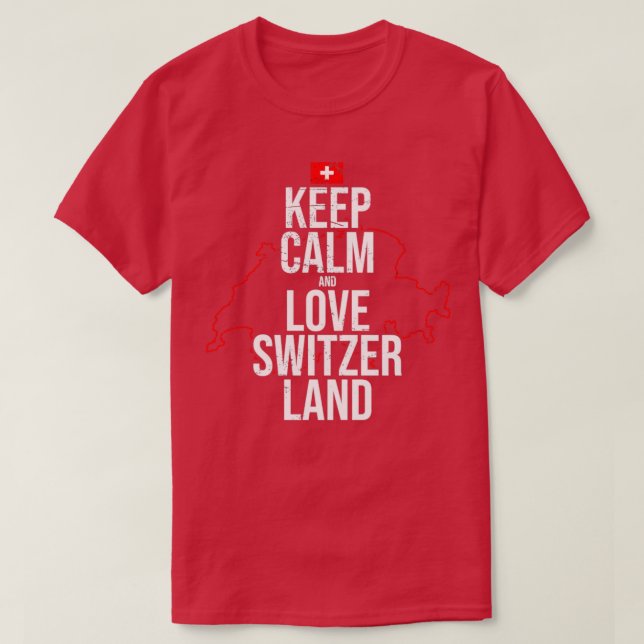 Kärlek Schweiz T Shirt (Design framsida)