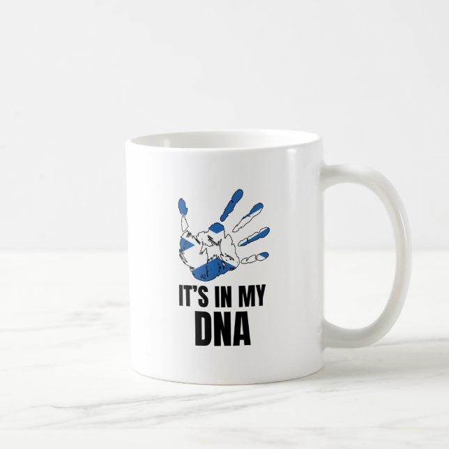 Kärlek Scotland Pride in My DNA Scottish Family Kaffemugg (Höger)
