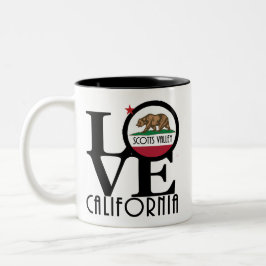 KÄRLEK Scotts Valley California 11oz Två-Tonad Mugg