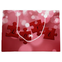 Kärlek Script Puzzle Delar