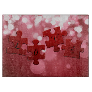 Kärlek Script Puzzle Delar