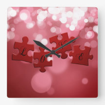 Kärlek Script Puzzle Delar