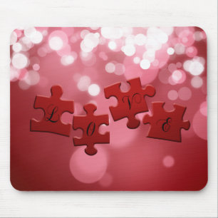 Kärlek Script Puzzle Delar Musmatta