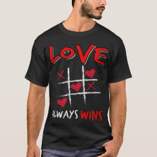 Kärlek segrar alltid valentines t shirt