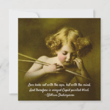 Kärlek ser inte ut med Ögon, cupid-kort