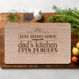 Kärlek serverade Pappa Kitchen 24 timmar öppen
