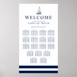 Kärlek Sets Sail | 17 Bord-sätesdiagram Poster