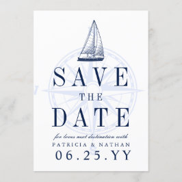 Kärlek Sets Sail | Spara datumet Inbjudan