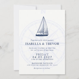 Kärlek Sets Sail | Tunga sjömän i Bröllop Inbjudningar