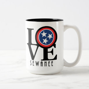 KÄRLEK Sewanee Tennessee 15oz Två-Tonad Mugg