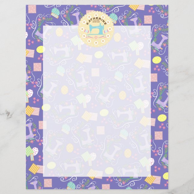 Kärlek Sewing Maskin Lila (Framsida)