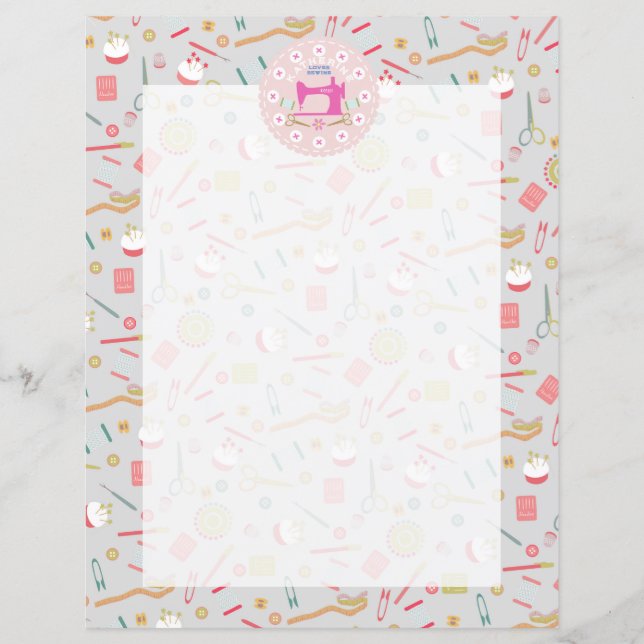 Kärlek Sewing Maskin Pastel Grått (Framsida)