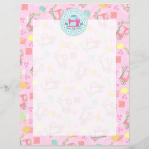 Kärlek Sewing Maskin Rosa