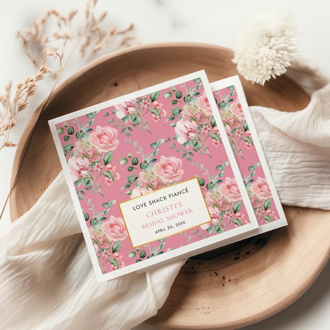 Kärlek Shack Fiance Garden Tea Party Möhippa Pappersservett (Skapare uppladdad)