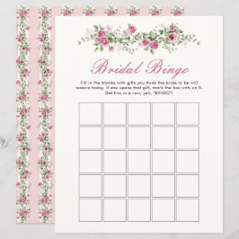 Kärlek Shack Fiance Rosa Flowers Möhippa Bingo Gam