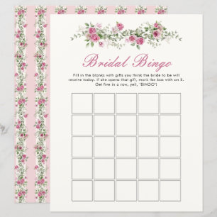 Kärlek Shack Fiance Rosa Flowers Möhippa Bingo Gam